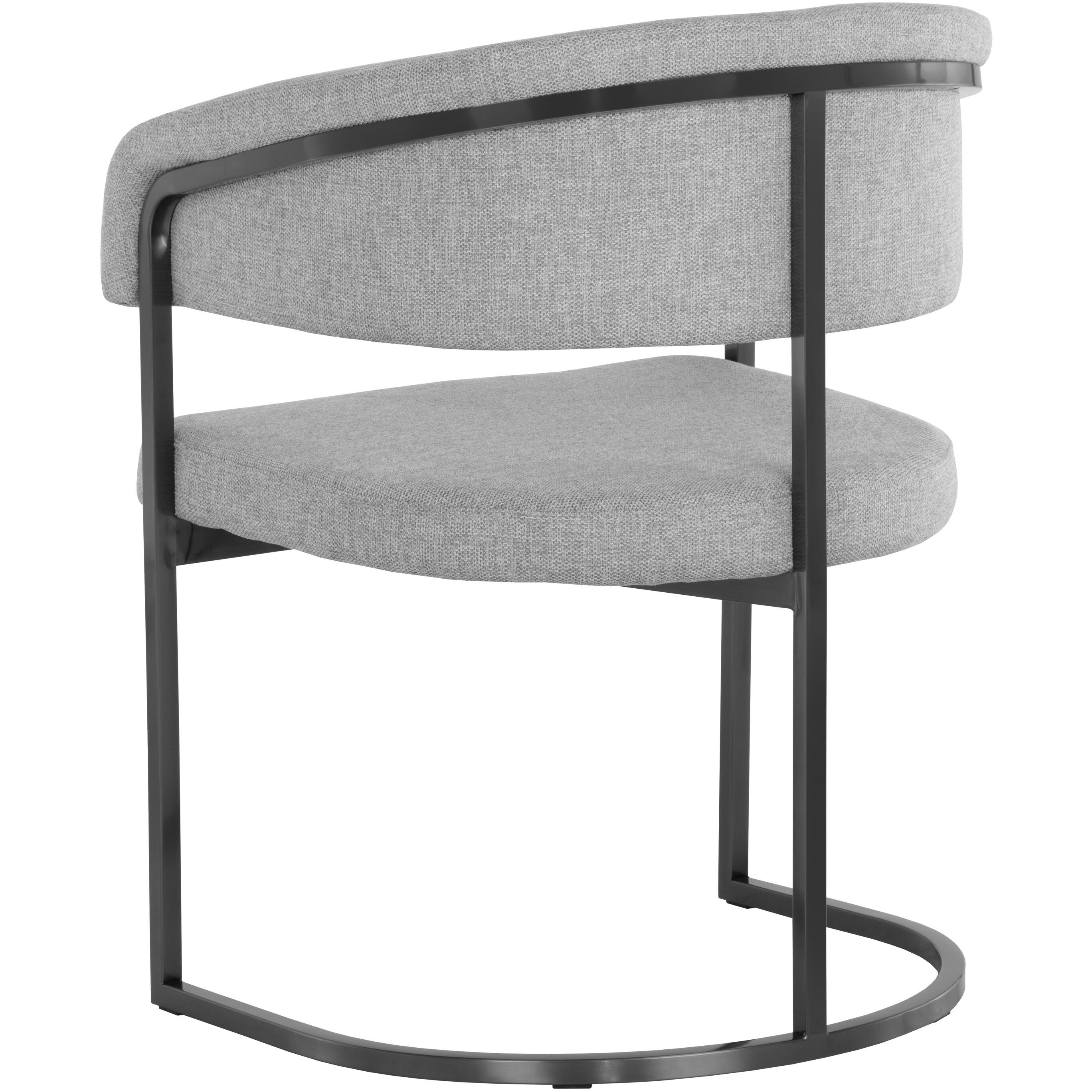 Marris Gunmetal / Belfast Heather Grey Dining Armchair